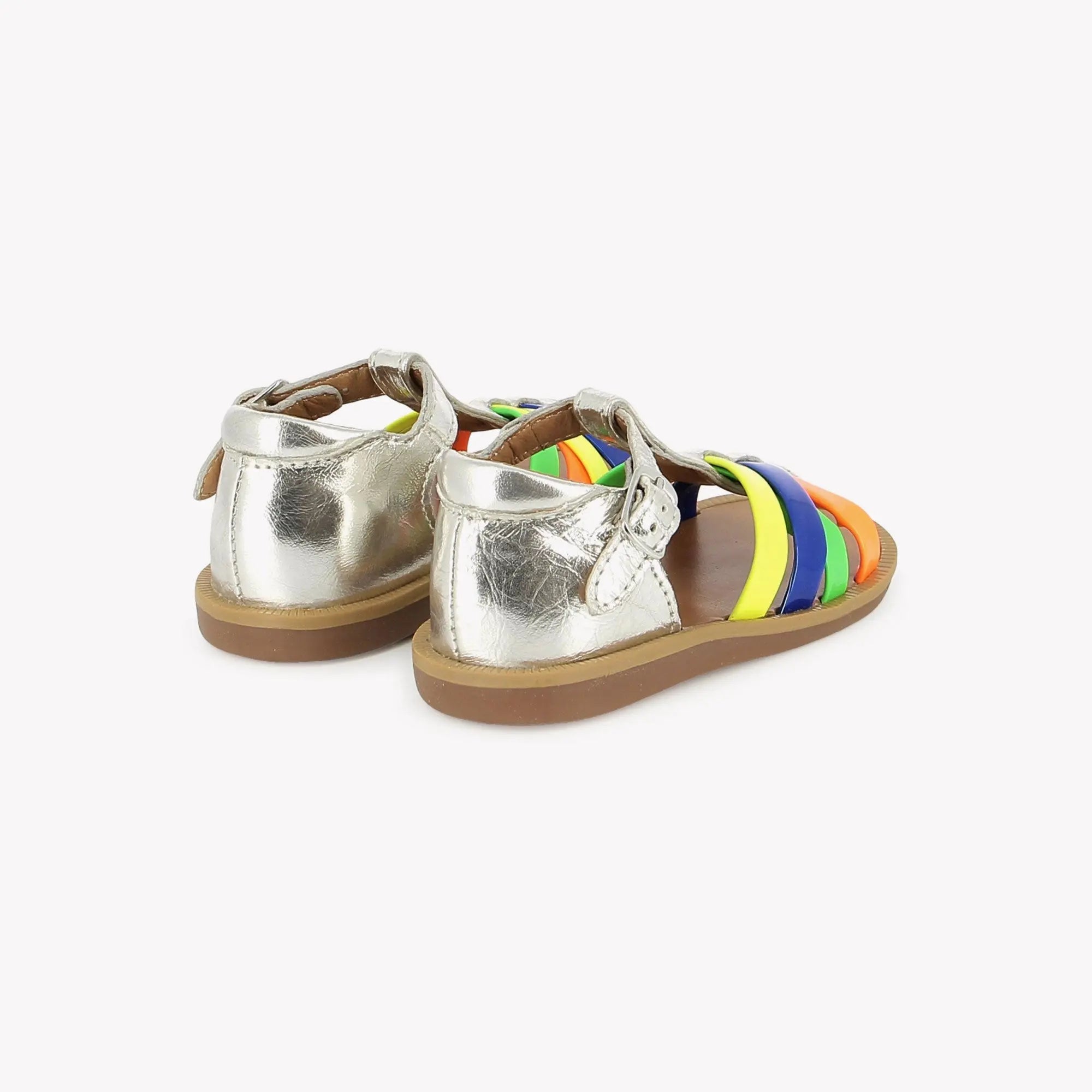 POPPY BACK NEPTUNE - LAMINATO-VERNIS - SILVER-MULTI FLUO Pom d'Api