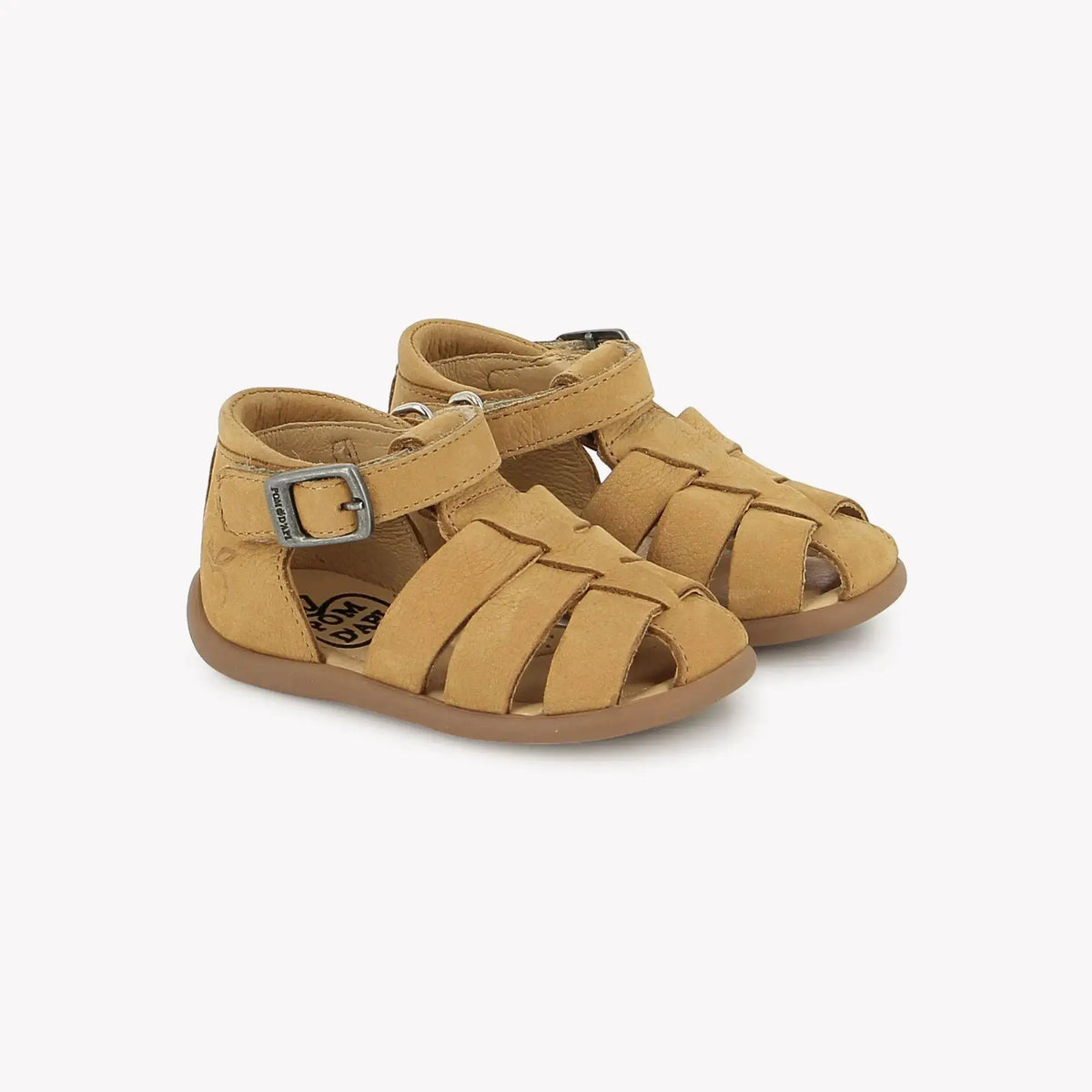 Baby boy's first steps shoes STAND-UP PAPY Brown | POM D'API
