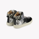 SWAG EASY STRAP - NAPPA-LAMINATO - BLACK-MULTI POM D'API