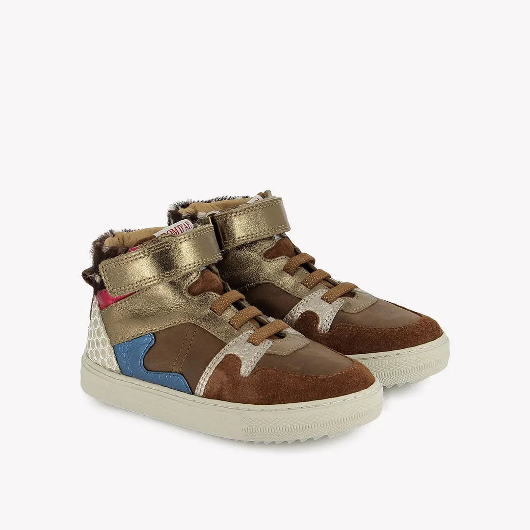 SWAG EASY STRAP - NAPPA-LAMINATO - BROWN-MULTI POM D'API