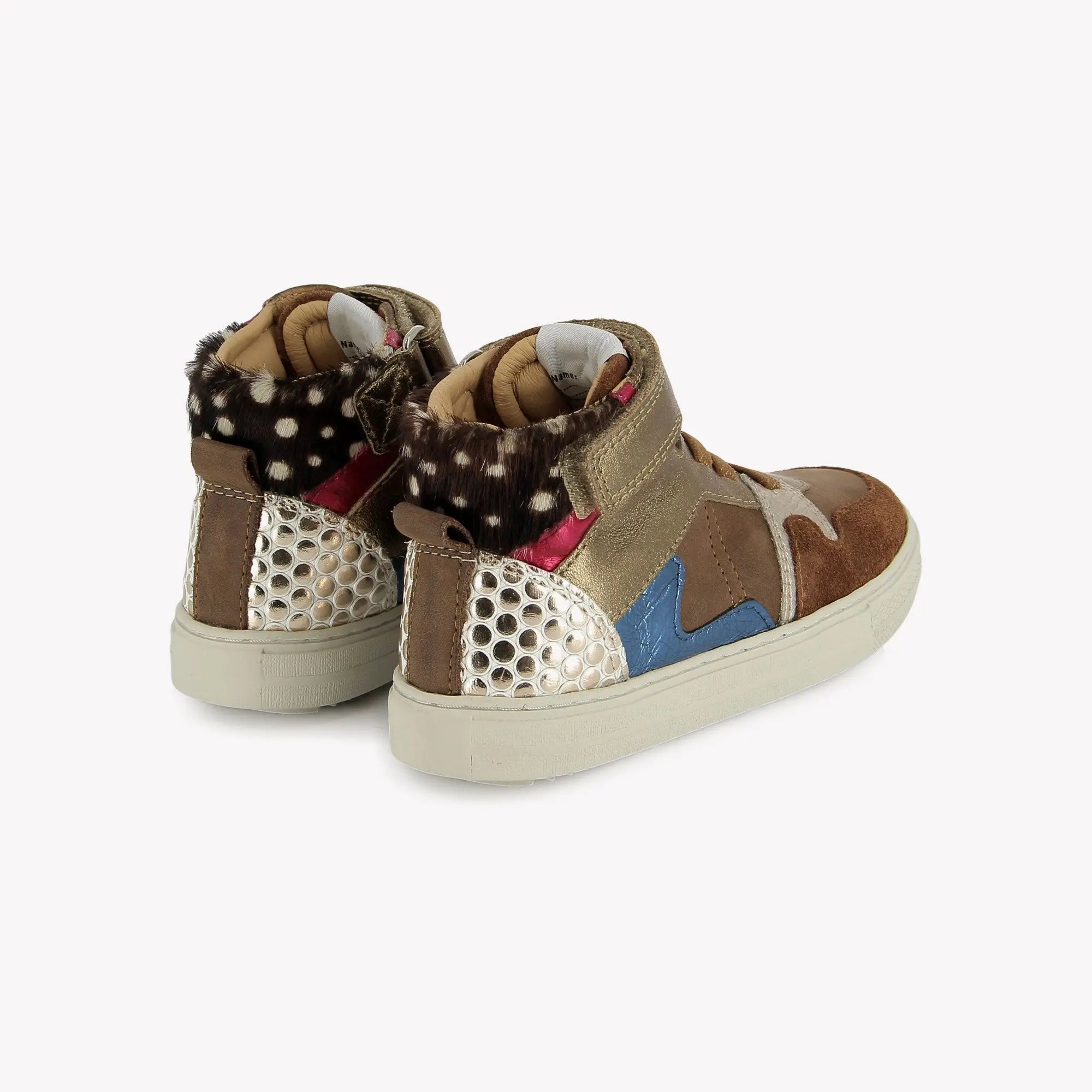 SWAG EASY STRAP - NAPPA-LAMINATO - BROWN-MULTI POM D'API