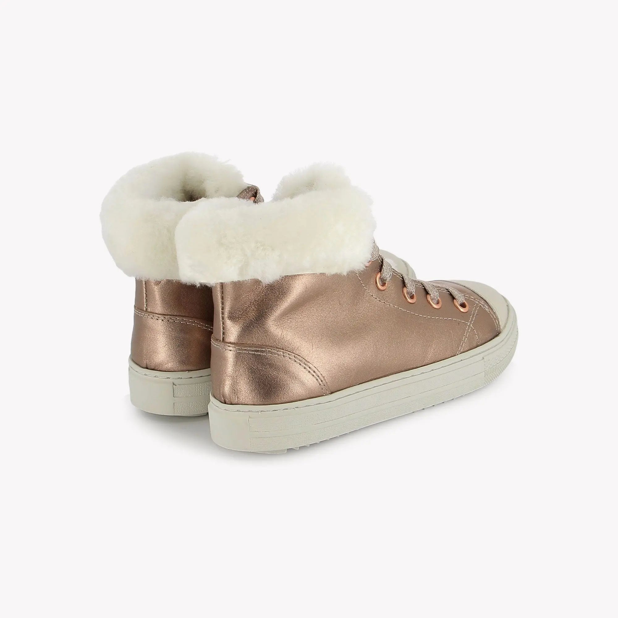SWAG ZIP FUR - LAMINATO - COPPER POM D'API