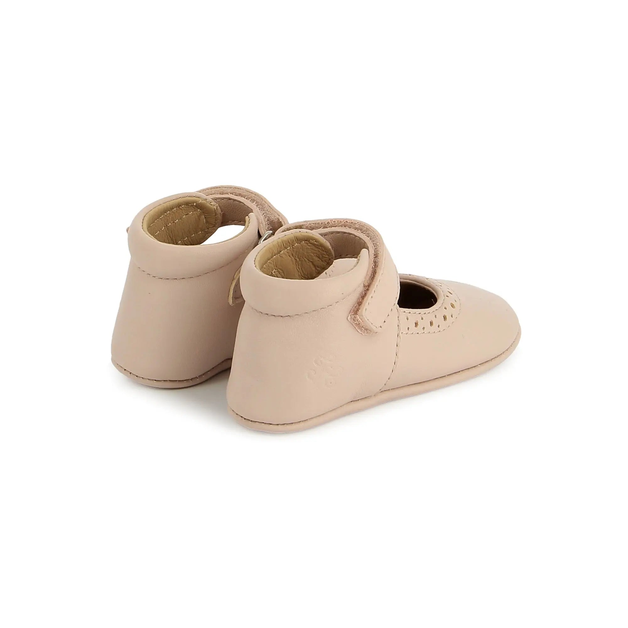 TC 15 EASY BABY - CUIR LISSE - POUDRE TARTINE ET CHOCOLAT SOULIERS