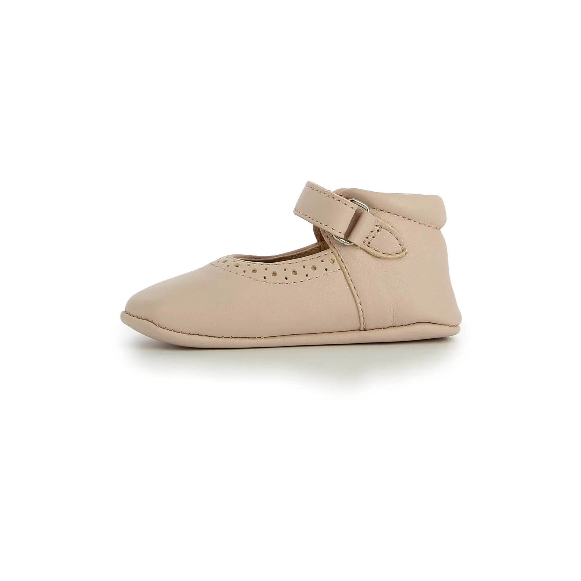 TC 15 EASY BABY - CUIR LISSE - POUDRE TARTINE ET CHOCOLAT SOULIERS