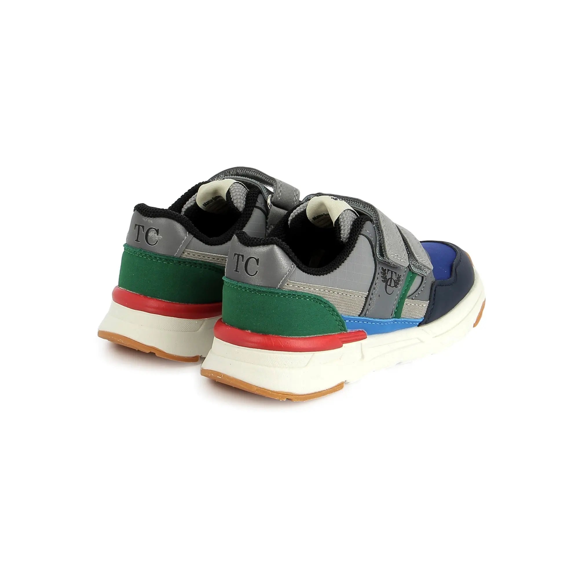 TC 18 EASY - PUR NAPPA-NYLON - GREY-BLUE-GREEN TARTINE ET CHOCOLAT SOULIERS