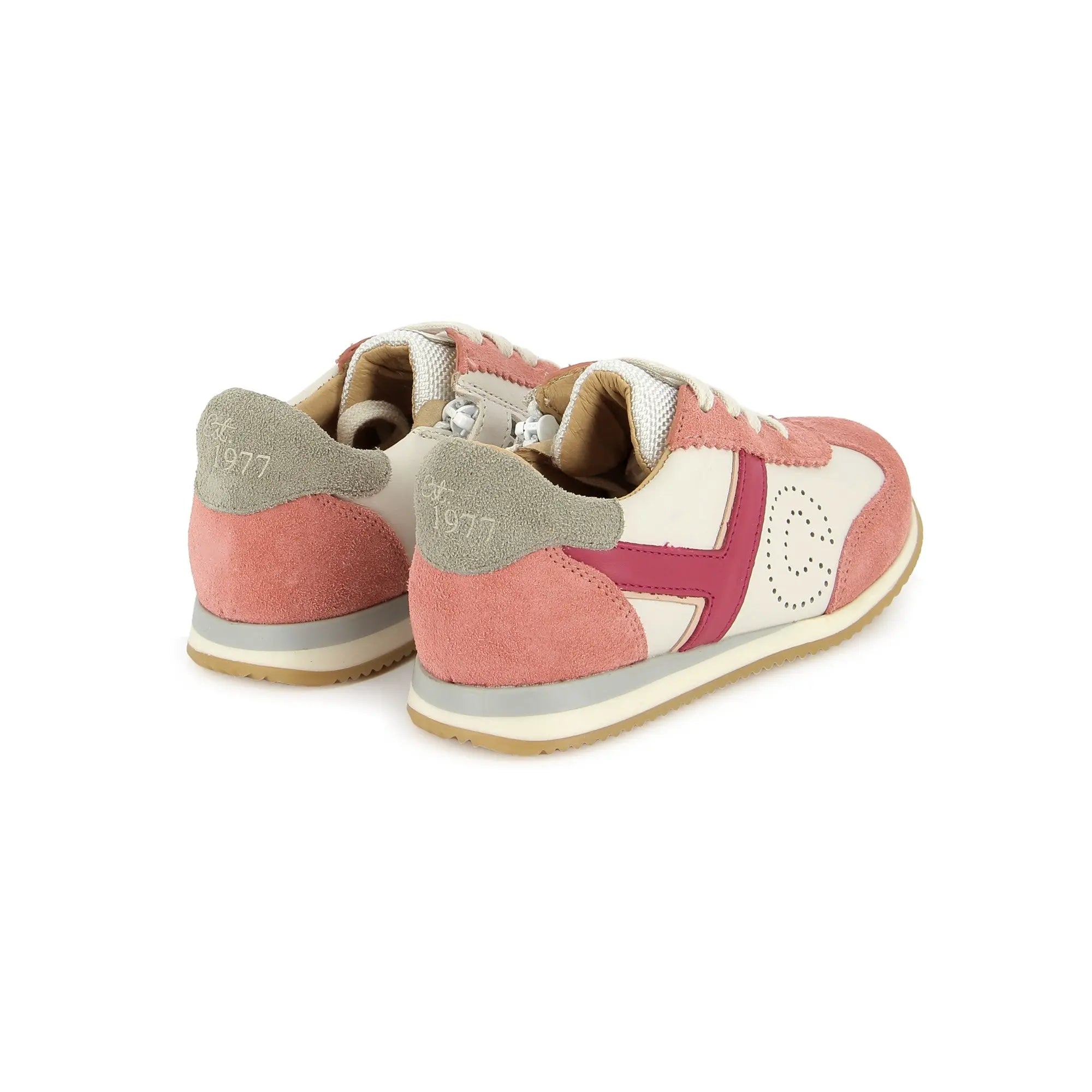 TC 77 - NAPPA-VELOURS - VIEUX ROSE-CREMA - F TARTINE ET CHOCOLAT SOULIERS