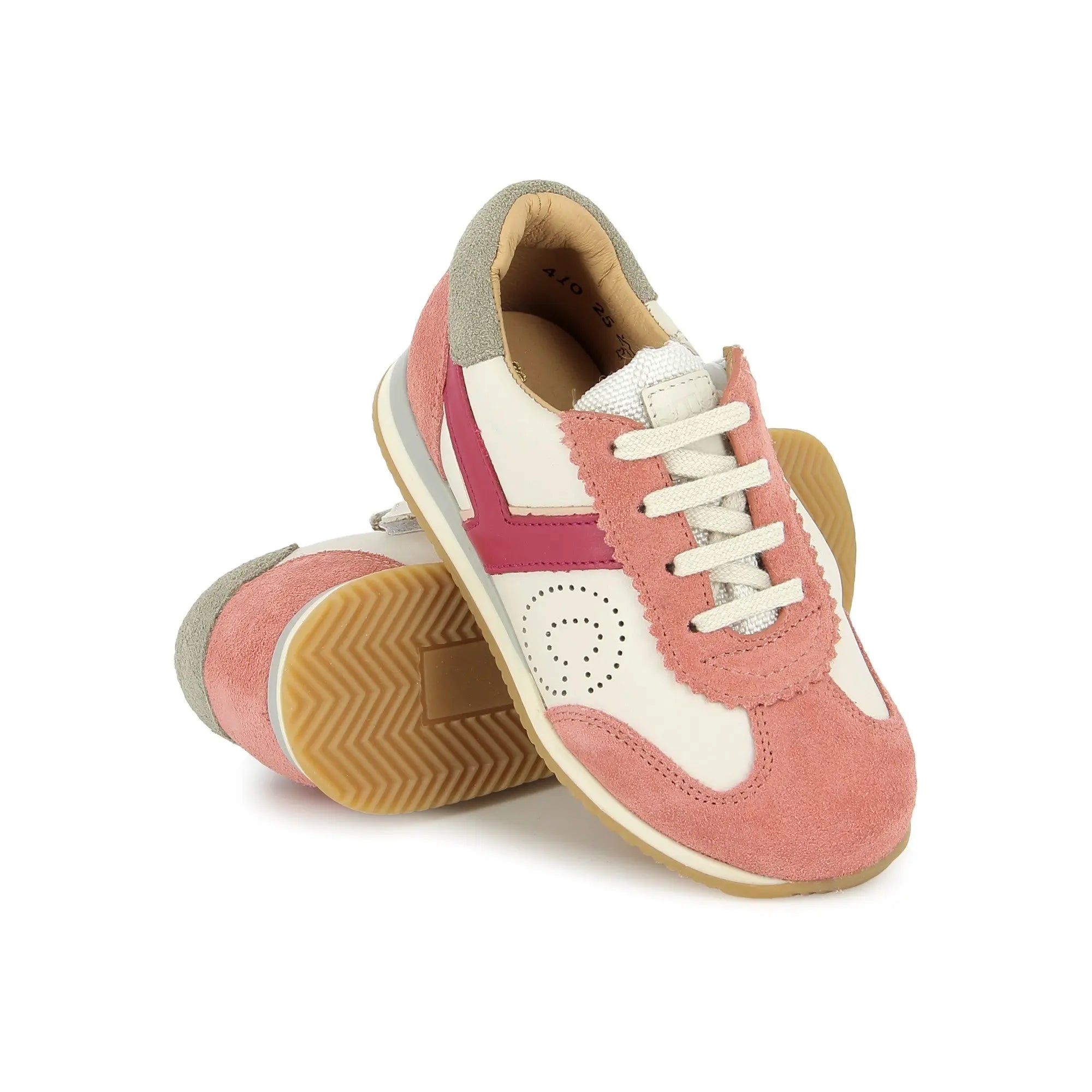 TC 77 - NAPPA-VELOURS - VIEUX ROSE-CREMA - F TARTINE ET CHOCOLAT SOULIERS