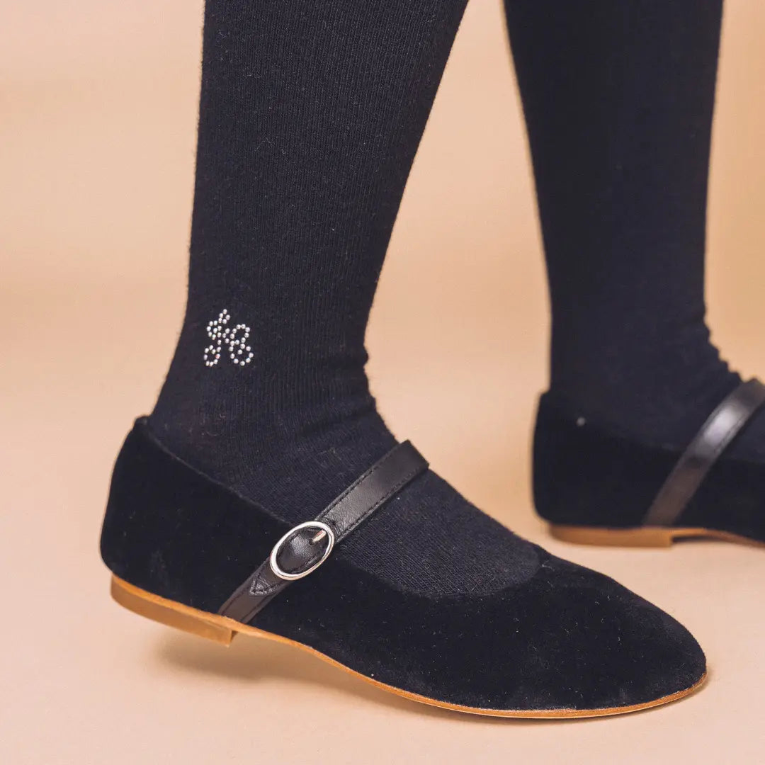 TC FLASH PUNTA - PANNE DE VELOUR - NOIR TARTINE ET CHOCOLAT SOULIERS