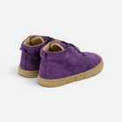 Pom d'Api Teko Zip barefoot shoes in purple suede with a flexible natural rubber sole