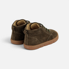 Pom d'Api Teko Zip Lace barefoot shoes in suede color -foam with a flexible sole and zipper closure