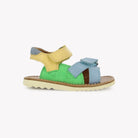 WAFF JIMY - NAPPA-VELOURS - AZURE-VERDE-JAUNE Pom d'Api