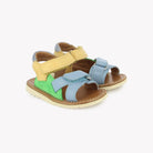 WAFF JIMY - NAPPA-VELOURS - AZURE-VERDE-JAUNE Pom d'Api