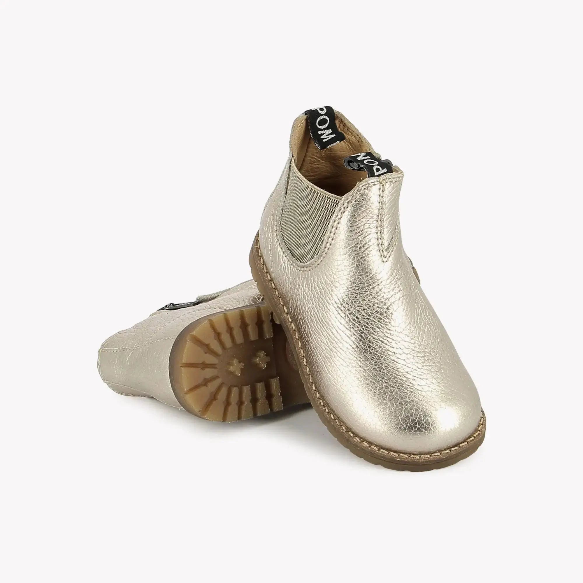 POM D'API - BOOTS & BOTTINES - BOB JOD ZIP - LAMINATO GRAINE - OR - Pom d'Api