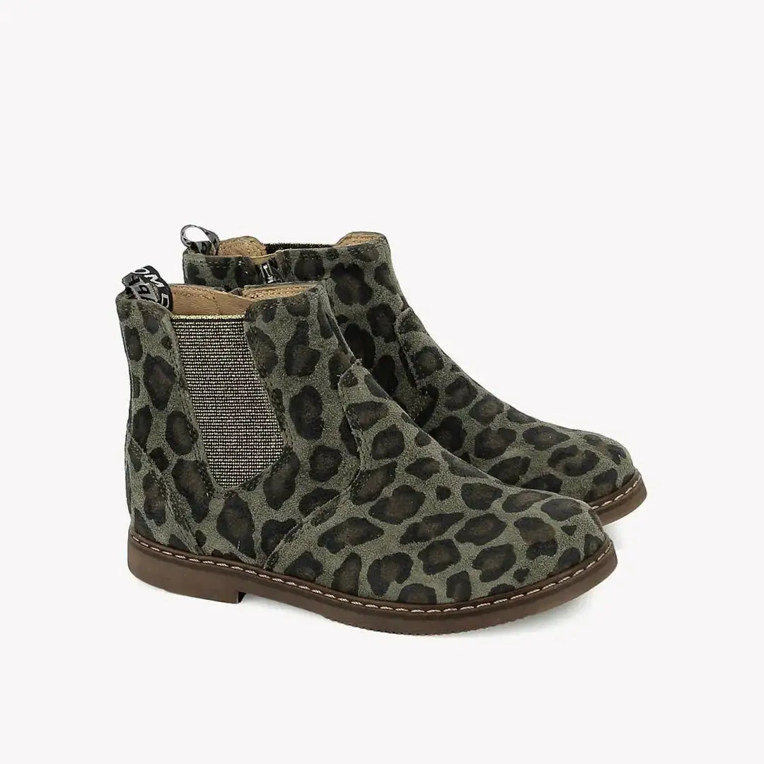 POM D'API - BOOTS & BOTTINES - CITY JODZIP - LEOPARD - KAKI - Pom d'Api