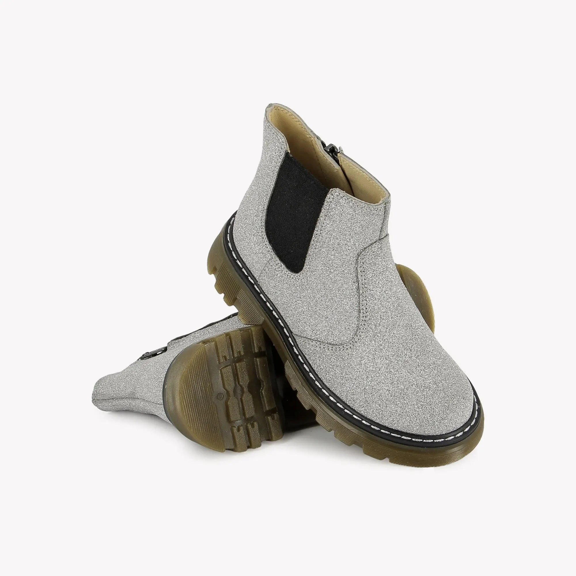 Pom d'Api  BOOTS & ANKLE BOOTS - CLAP JODZIP SL - GLITTER - SILVER - Pom d'Api