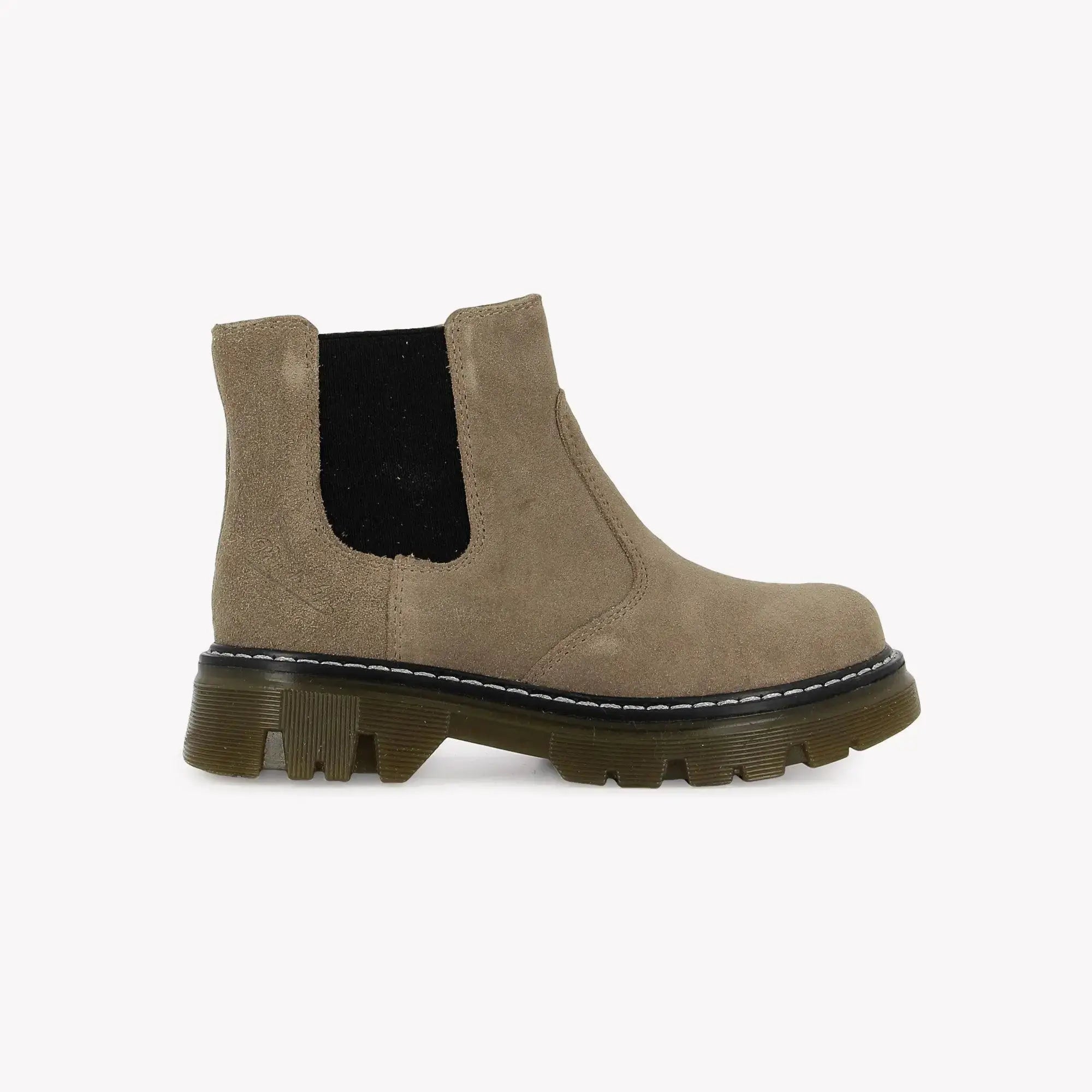 POM D'API - BOOTS & BOTTINES - CLAP JODZIP SL - VELOURS - TAUPE - Pom d'Api
