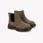 POM D'API  BOOTS & ANKLE BOOTS - CLAP JODZIP SL - VELVET - TAUPE - Pom d'Api