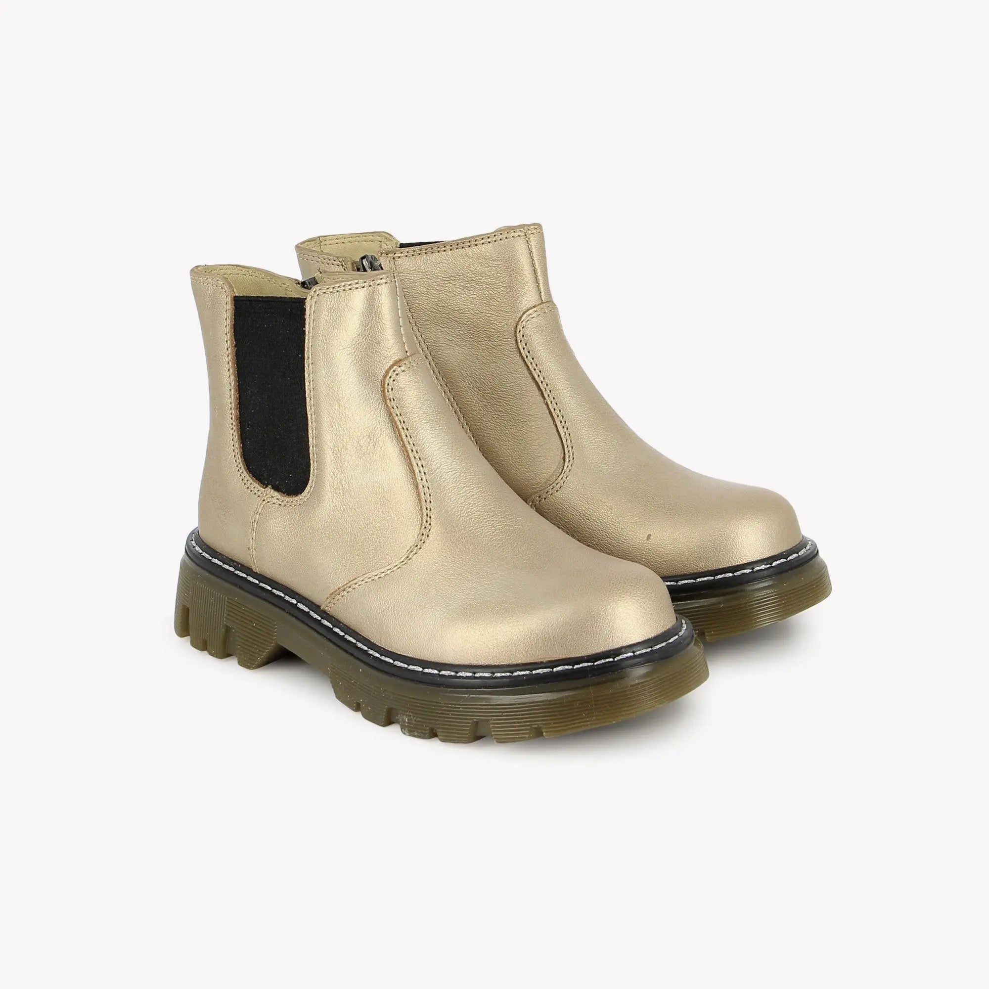 POM D'API  BOOTS & ANKLE BOOTS - CLAP JODZIP SL - METAL VARNISH - PLATINUM - Pom d'Api