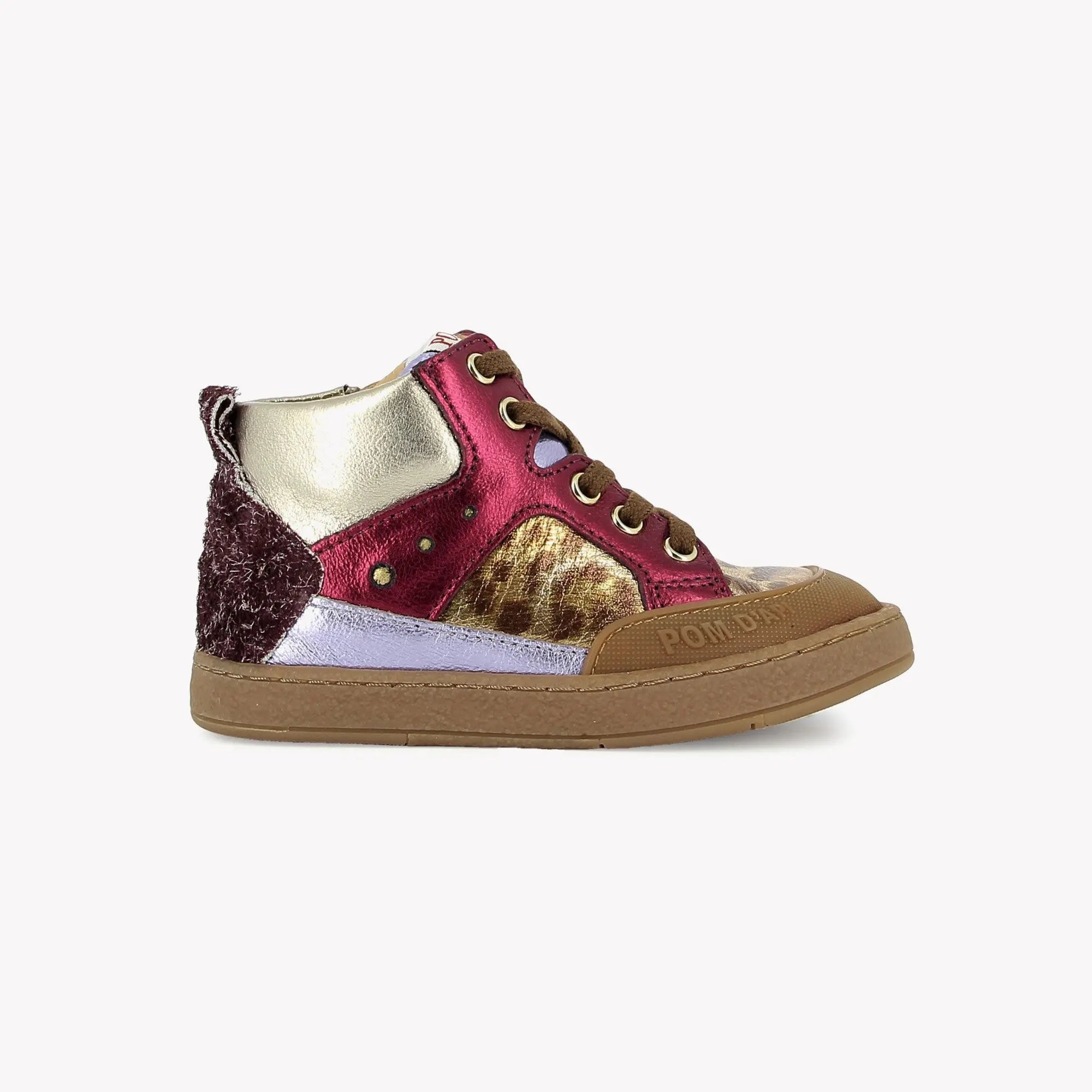 POM D'API  SNEAKERS - MOUSSE BUMP - LAMINATO - LEO - FUSHIA - Pom d'Api