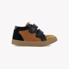 POM D'API  SNEAKERS - EASY PERFO-SCHUIM - OILY VELOURS - CARAMEL - MARINE - Pom d'Api
