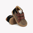 POM D'API  SNEAKERS - EASY PERFO-SCHUIM - OILY VELOURS - KAKI - STONE - Pom d'Api