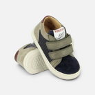 SNEAKERS in - EASY PERFO FOAM - OILY SUEDE - NAVY-KHAKI