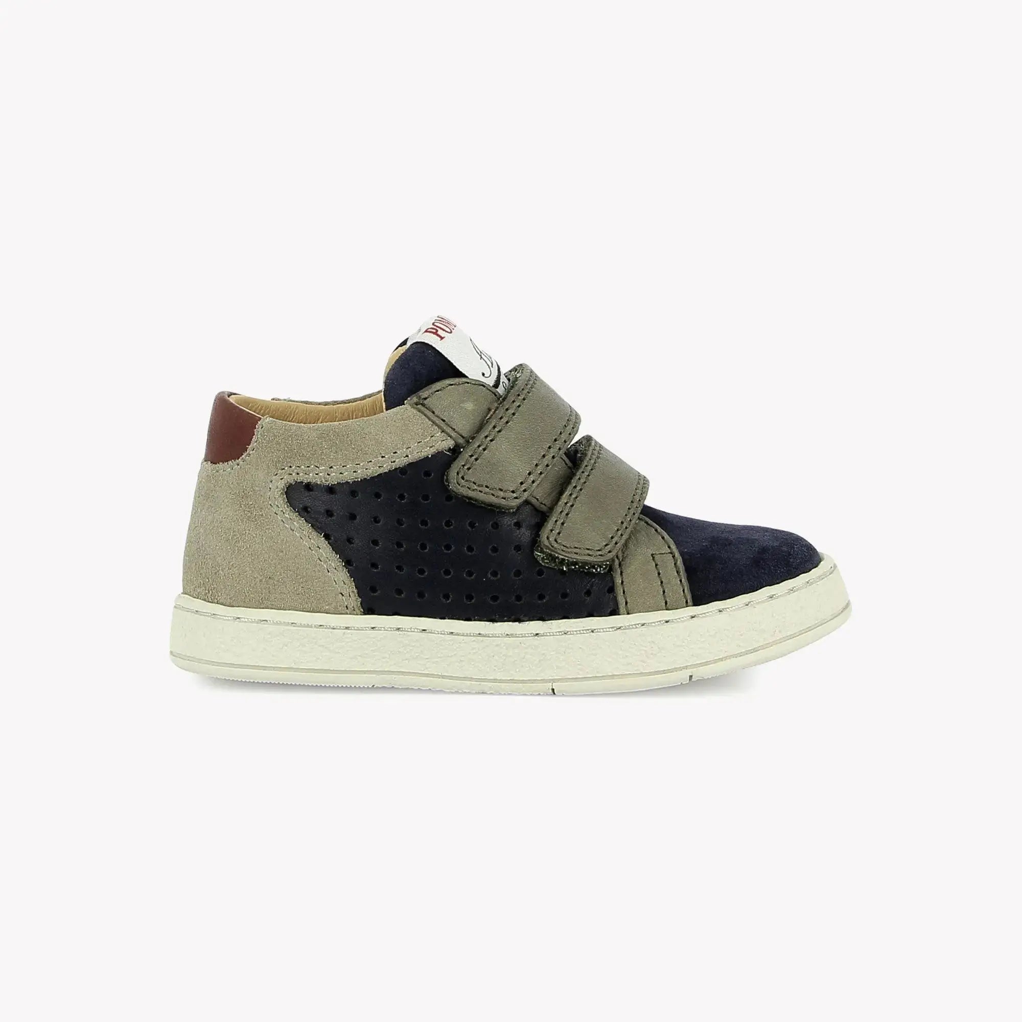 POM D'API  SNEAKERS - EASY PERFO FOAM - OILY VELVET - NAVY BLUE - KHAKI - Pom d'Api