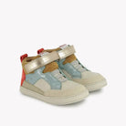 POM D'API  SNEAKERS - MOUSSE LIZY BUMP - GRAINE - VELOUR - OFF WHITE - PLATINUM - Pom d'Api