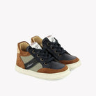 POM D'API  SNEAKERS - MOUSSE RACING - NAPPA - NYLON - MARINE - KAKI - Pom d'Api