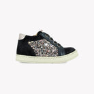 POM D'API  SNEAKERS - MOUSSE ZIP TOP - VELOURS - GLITTER - NAVY - MULTI PINK - Pom d'Api