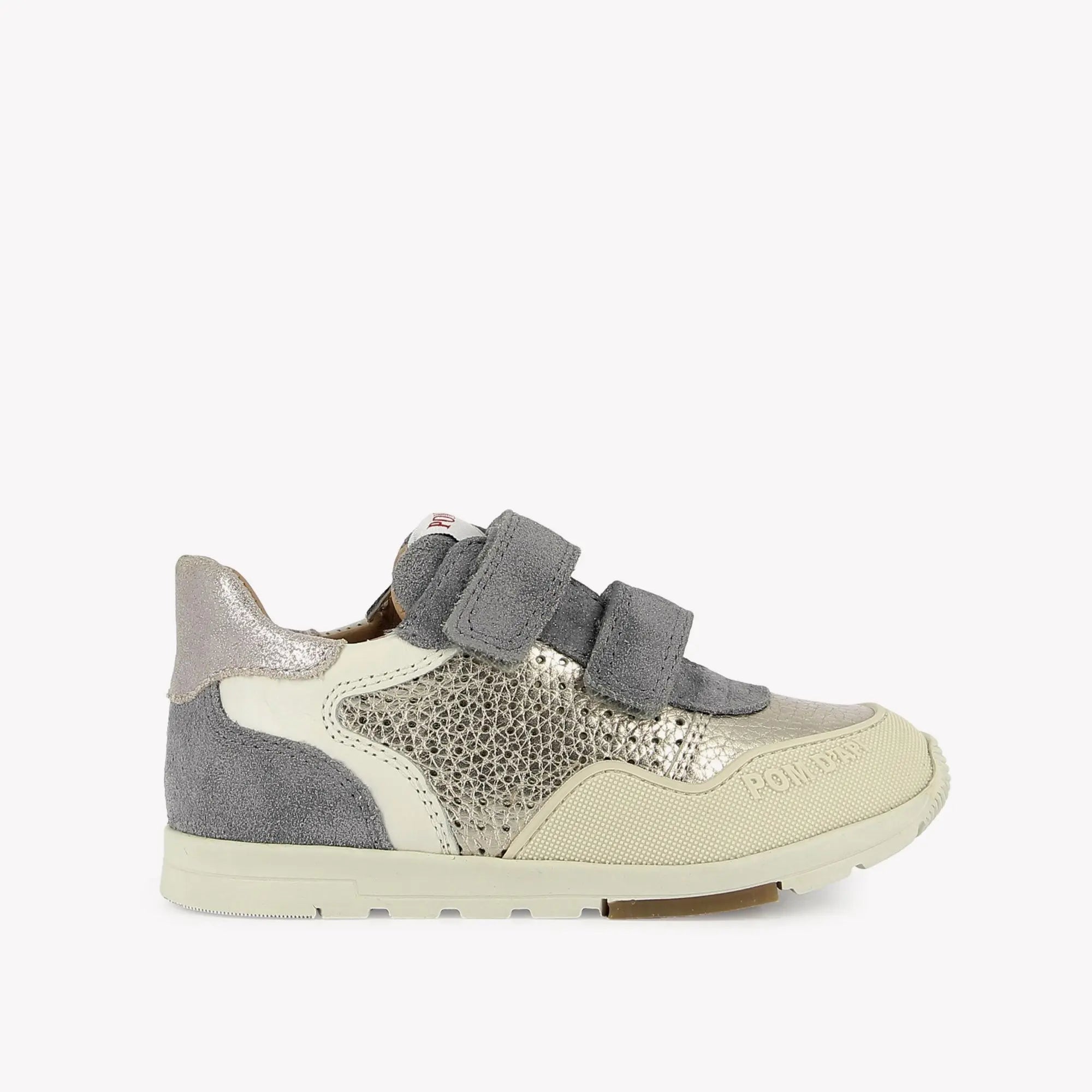 POM D'API  SNEAKERS - POUSS BUMP PERFO - VELVET - LAMINATE - LAVANDA - GOLD - Pom d'Api