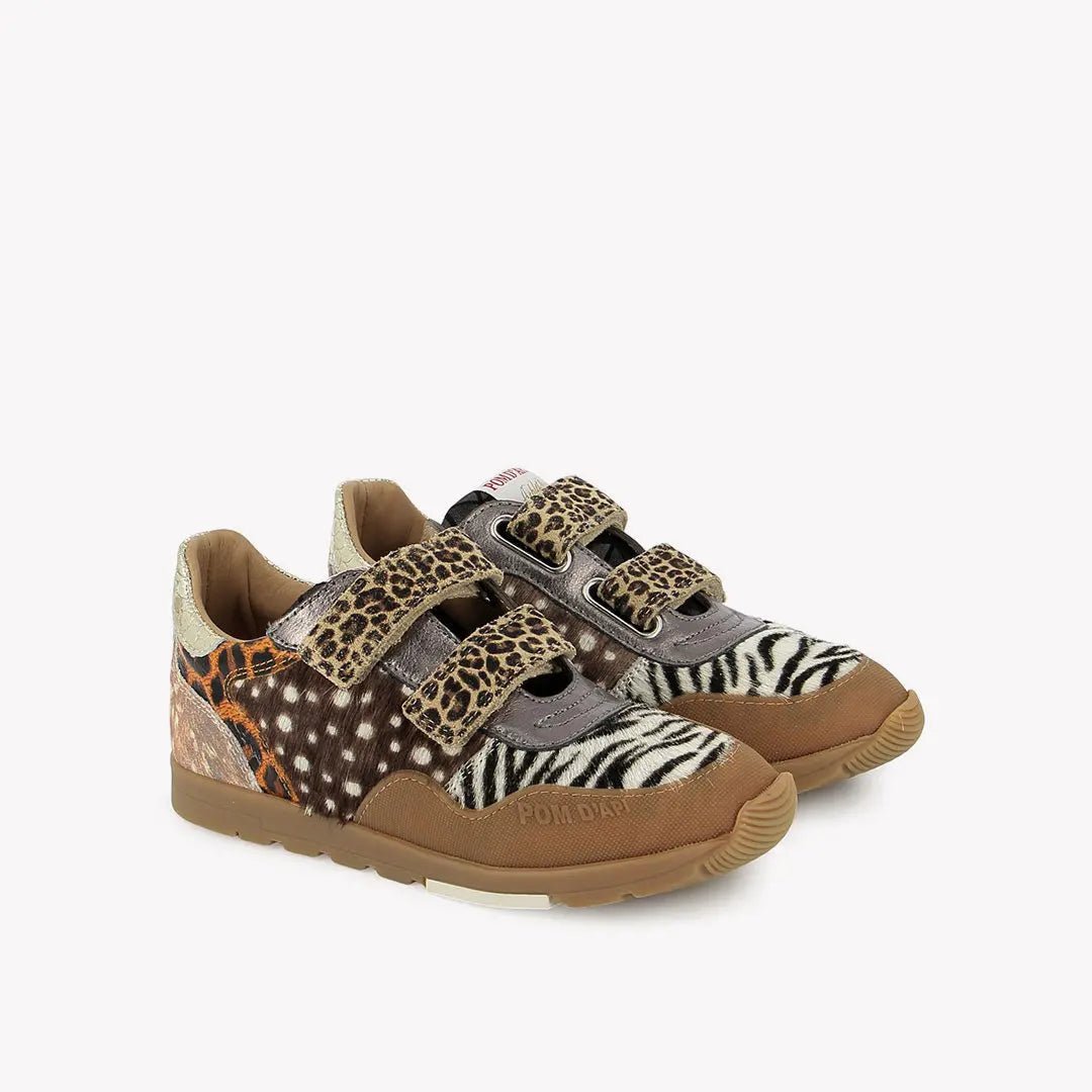 POM D'API  SNEAKERS - POUSS RACE BUMP - JUNGLE - MULTI - Pom d'Api