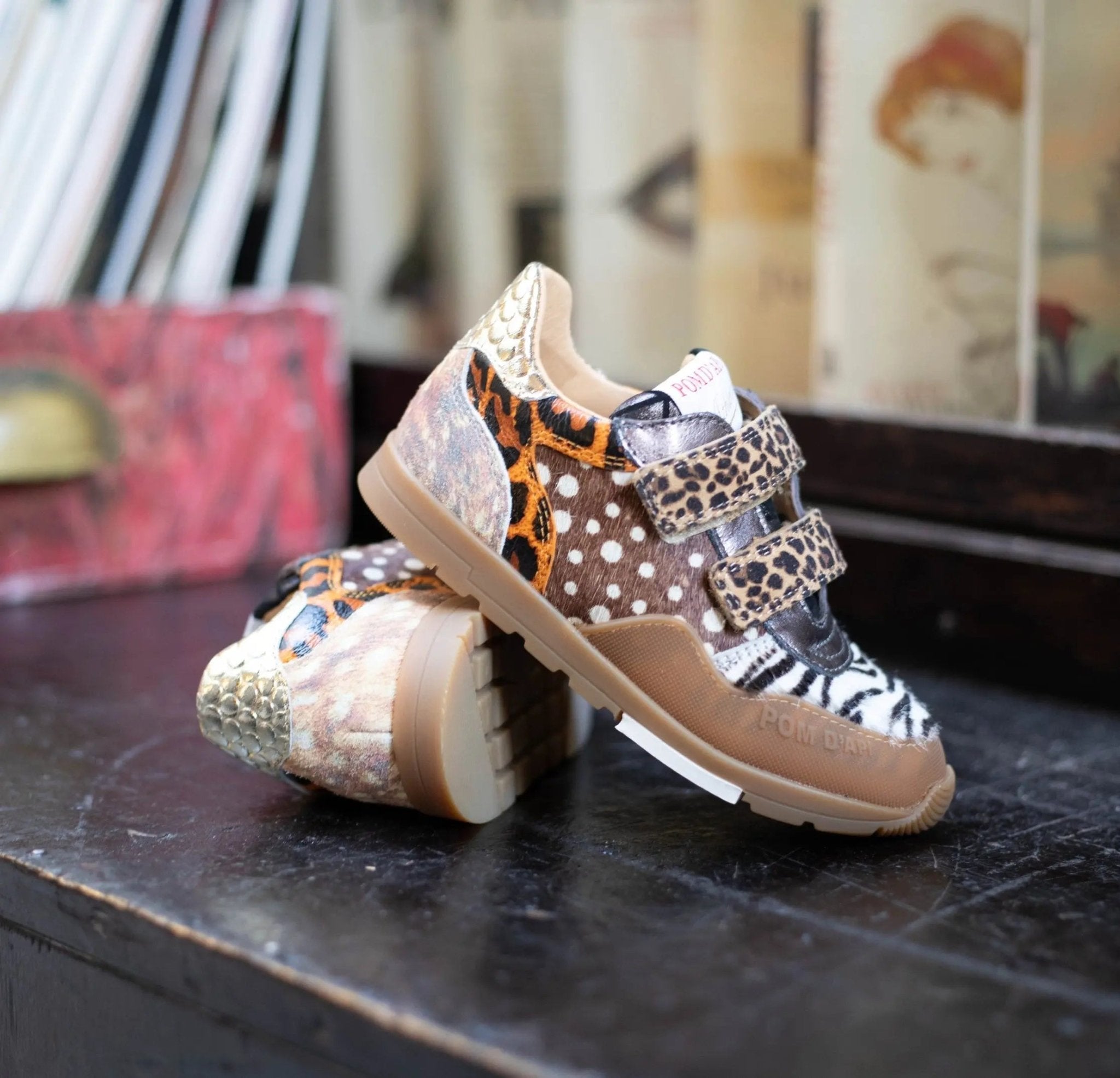 POM D'API  SNEAKERS - POUSS RACE BUMP - JUNGLE - MULTI - Pom d'Api