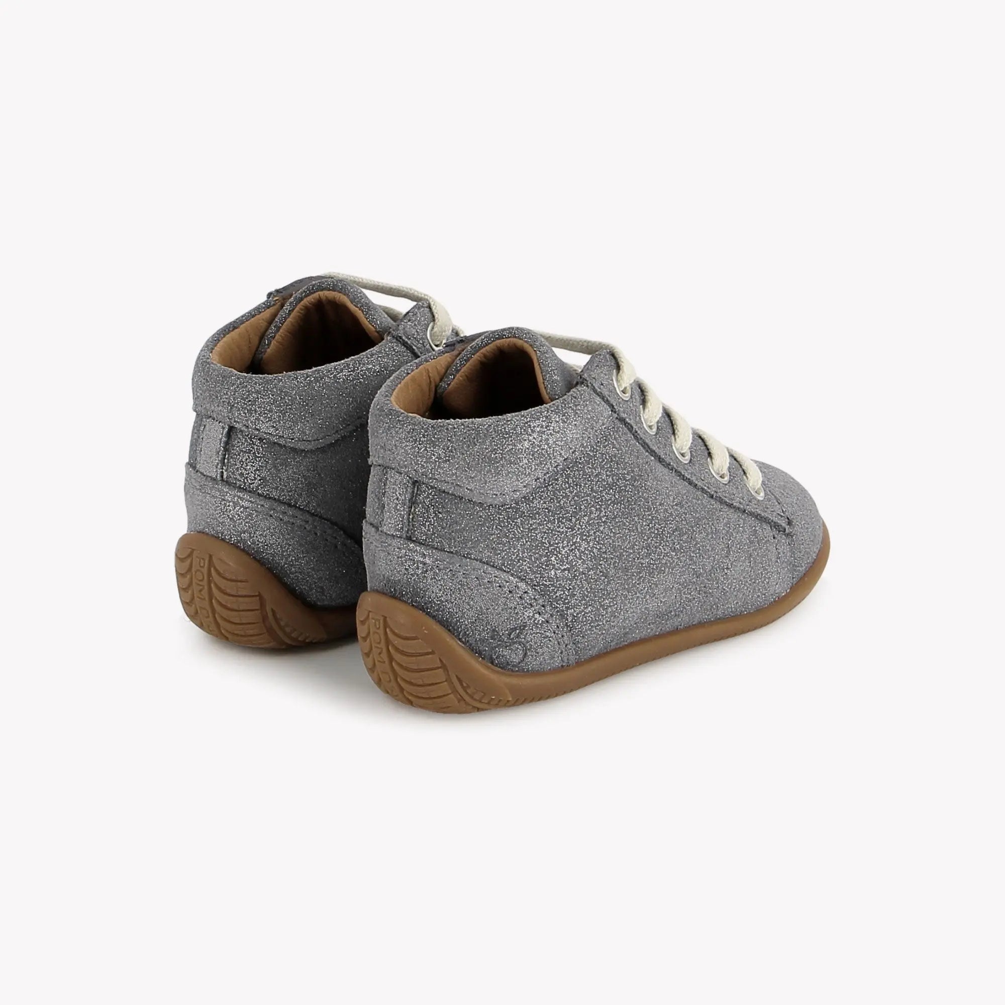 POM D'API  FIRST STEPS - SHOEMI LACE SL - STAR - GREY - Pom d'Api