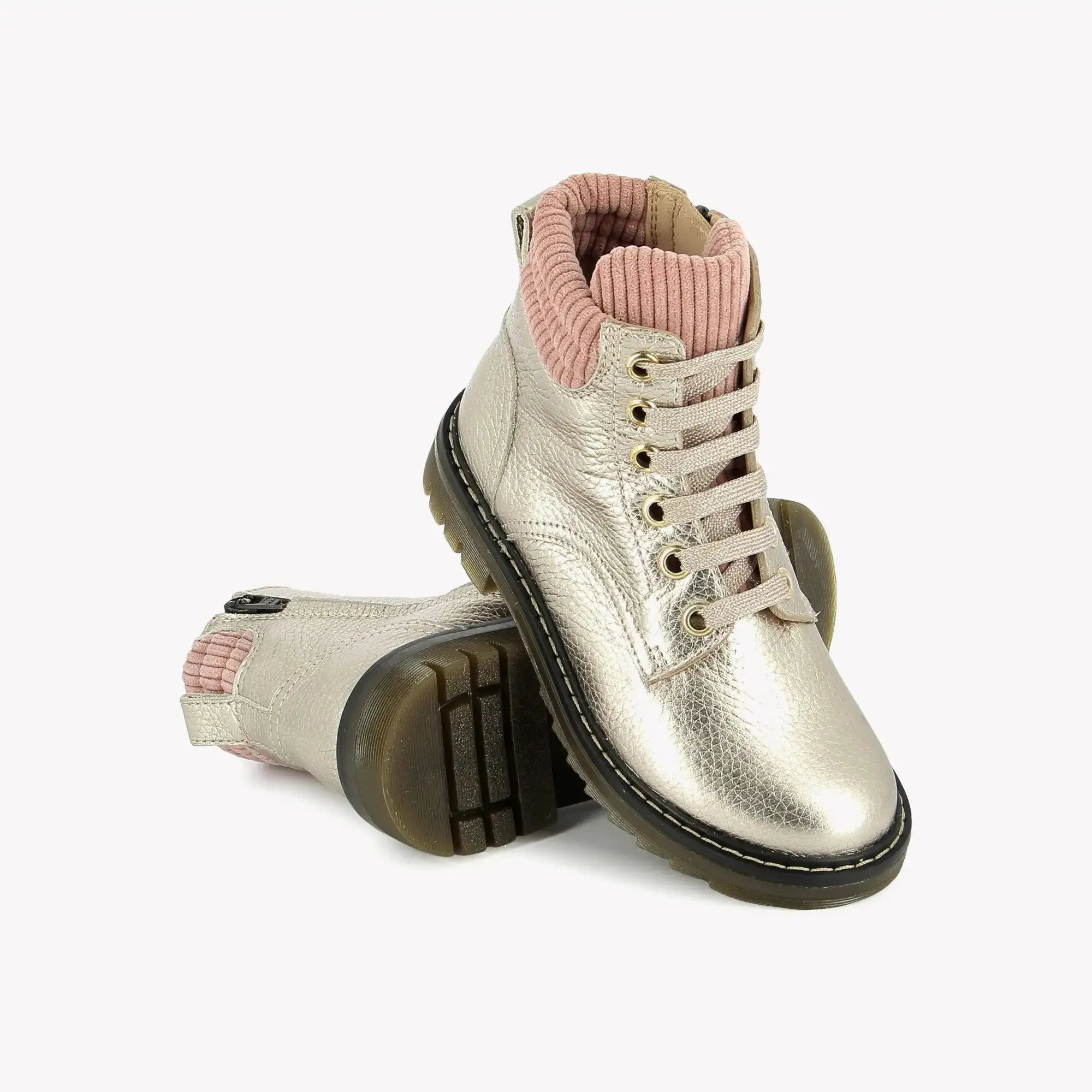 POM D'API - BOOTS & BOTTINES - SID HI BIKE - LAMINATO GRAINE - OR - Pom d'Api