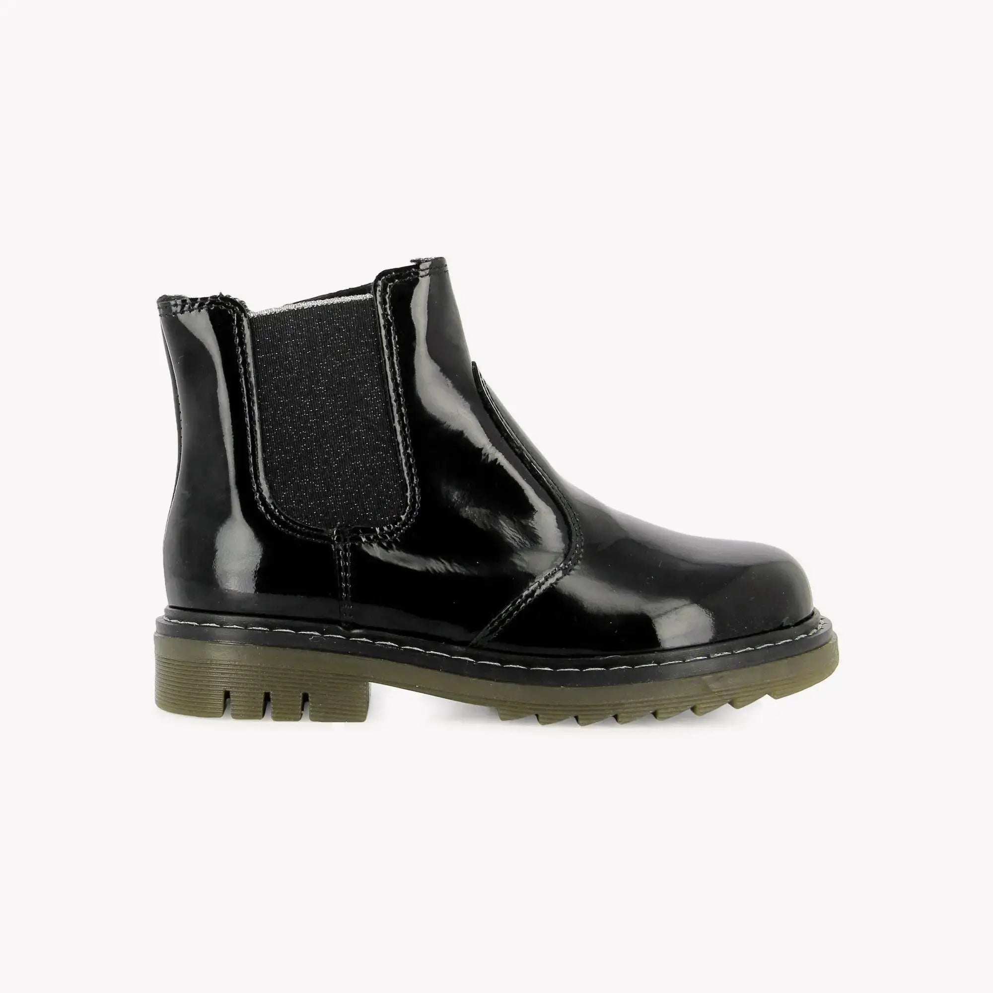 POM D'API - BOOTS & BOTTINES - SID JOD ZIP FUR - VERNIS - NOIR - Pom d'Api