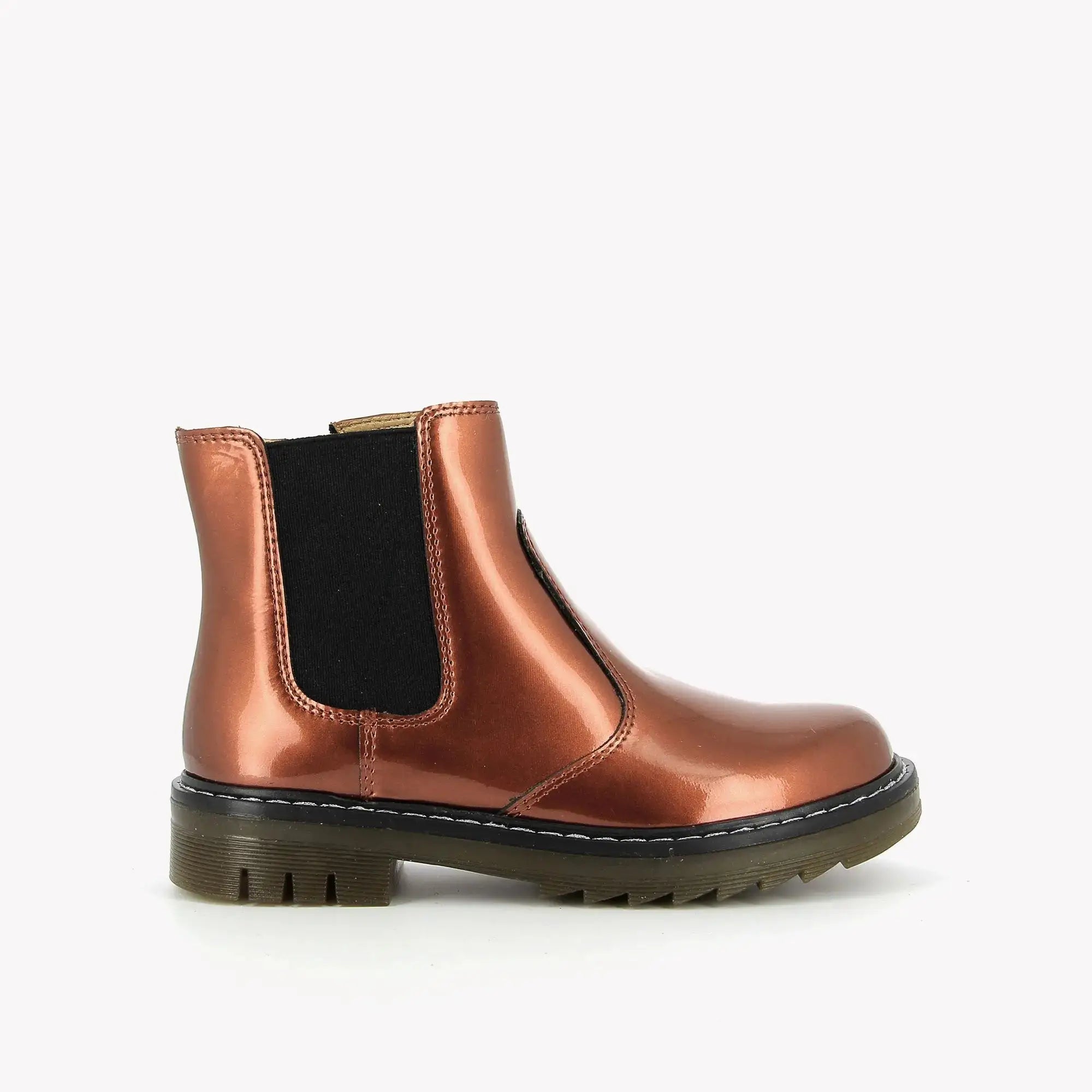 POM D'API - BOOTS & BOTTINES - SID JODZIP - VERNIS METAL - METALIC AMBRE - Pom d'Api