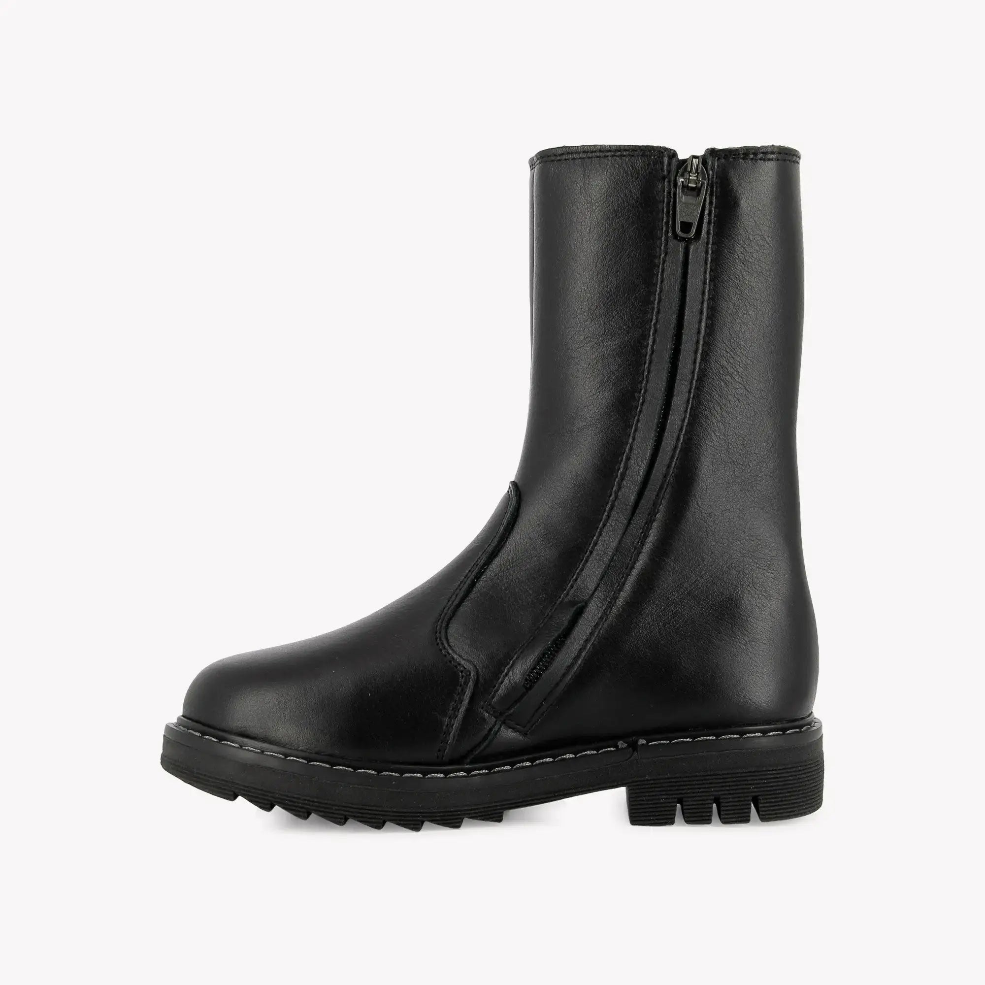 POM D'API - BOOTS & BOTTINES - SID MID FUR - NAPPA - NOIR - Pom d'Api