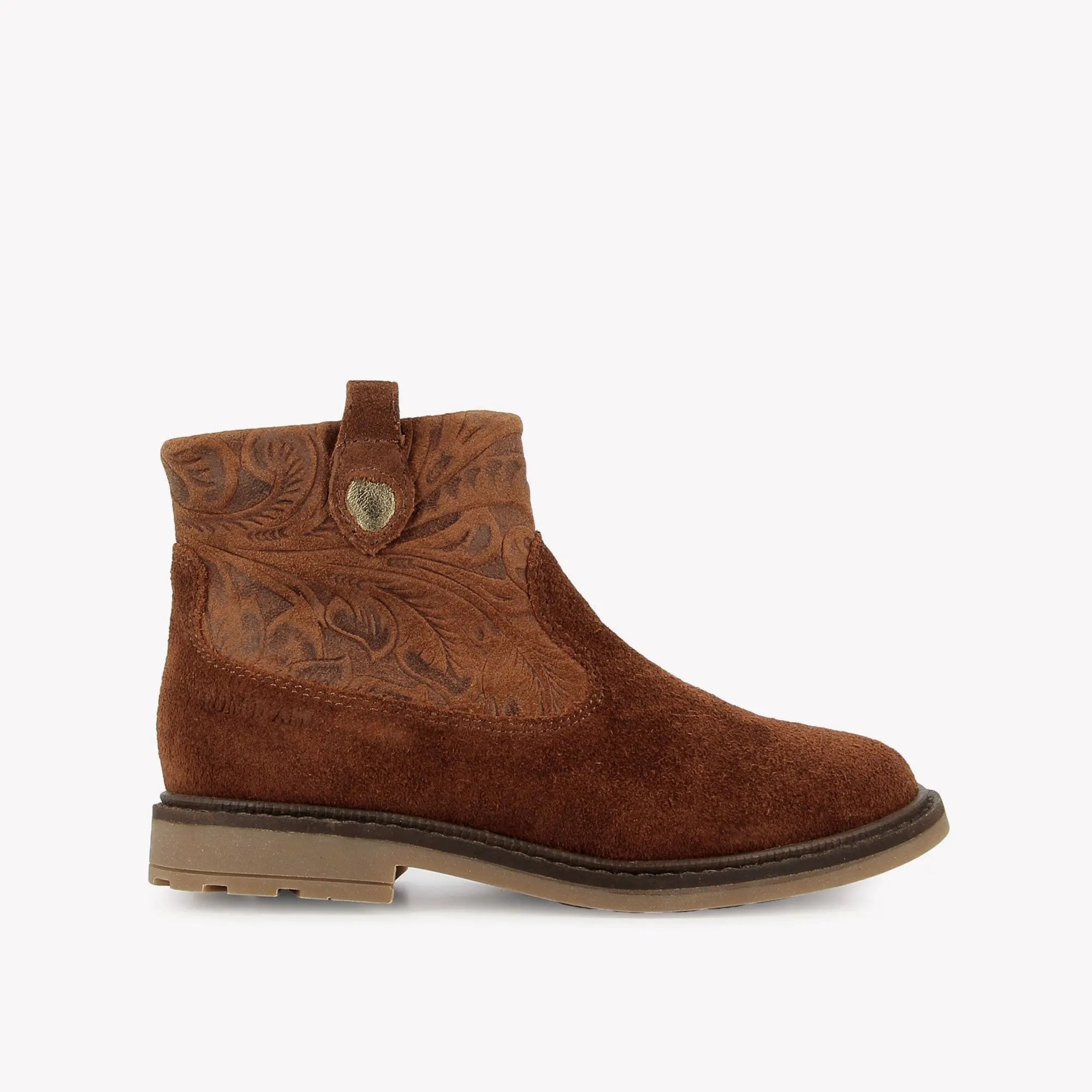 POM D'API  BOOTS & ANKLE BOOTS - SISTER COVER - OILY VELVET - BROWN - Pom d'Api