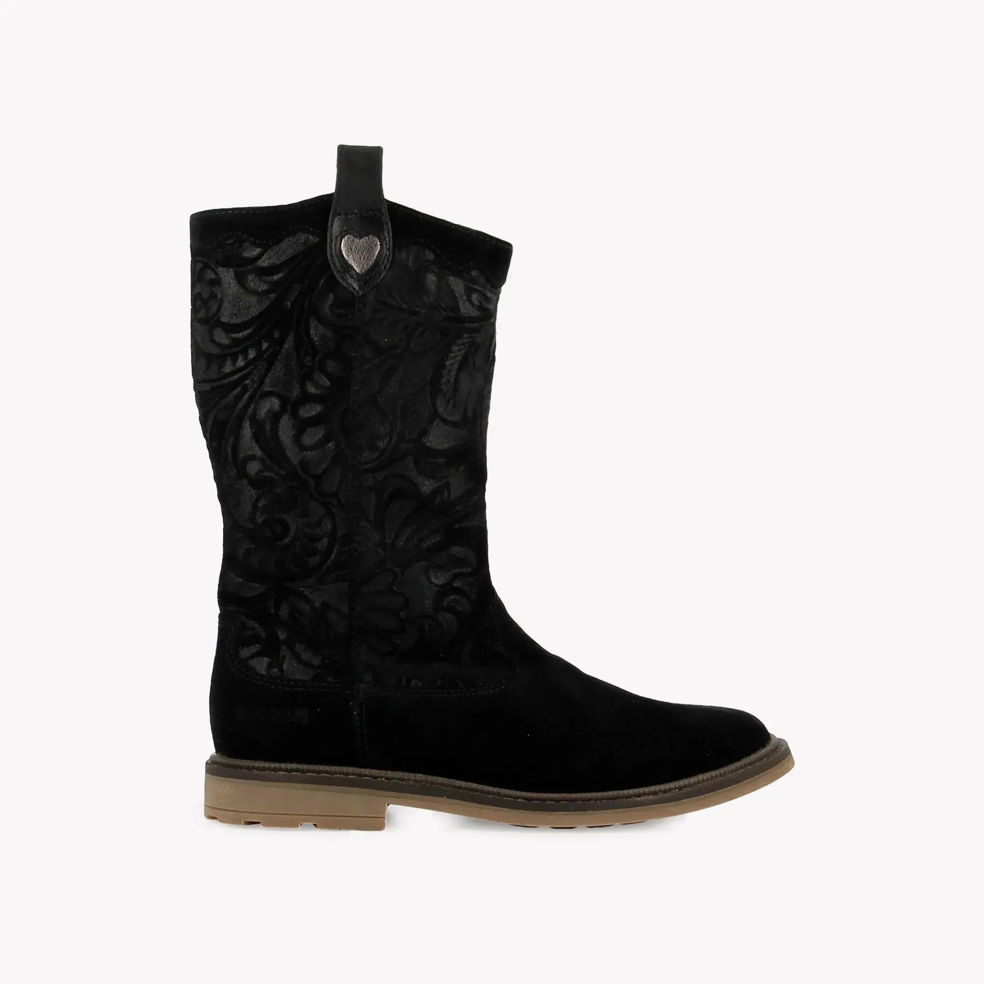 POM D'API  BOOTS & ANKLE BOOTS - SISTER DOLY - OILY VELVET - BLACK - Pom d'Api