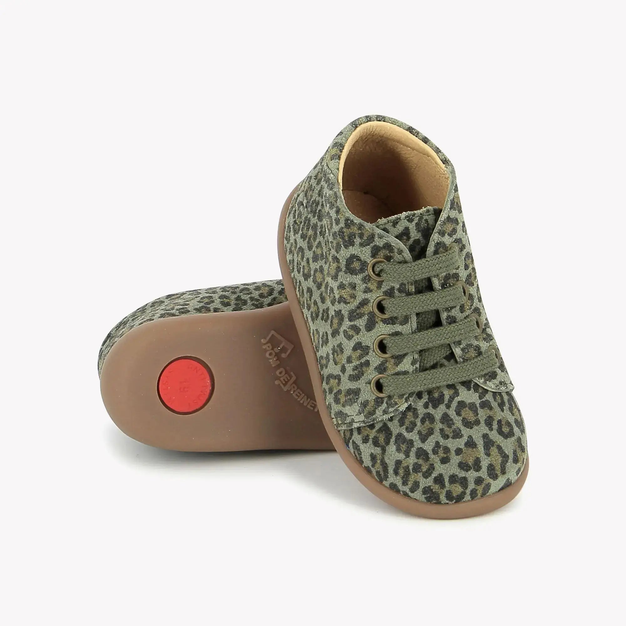 POM D'API  FIRST STEPS - STAND-UP BOOT - LEO LINCE - HEDGE GREEN - Pom d'Api