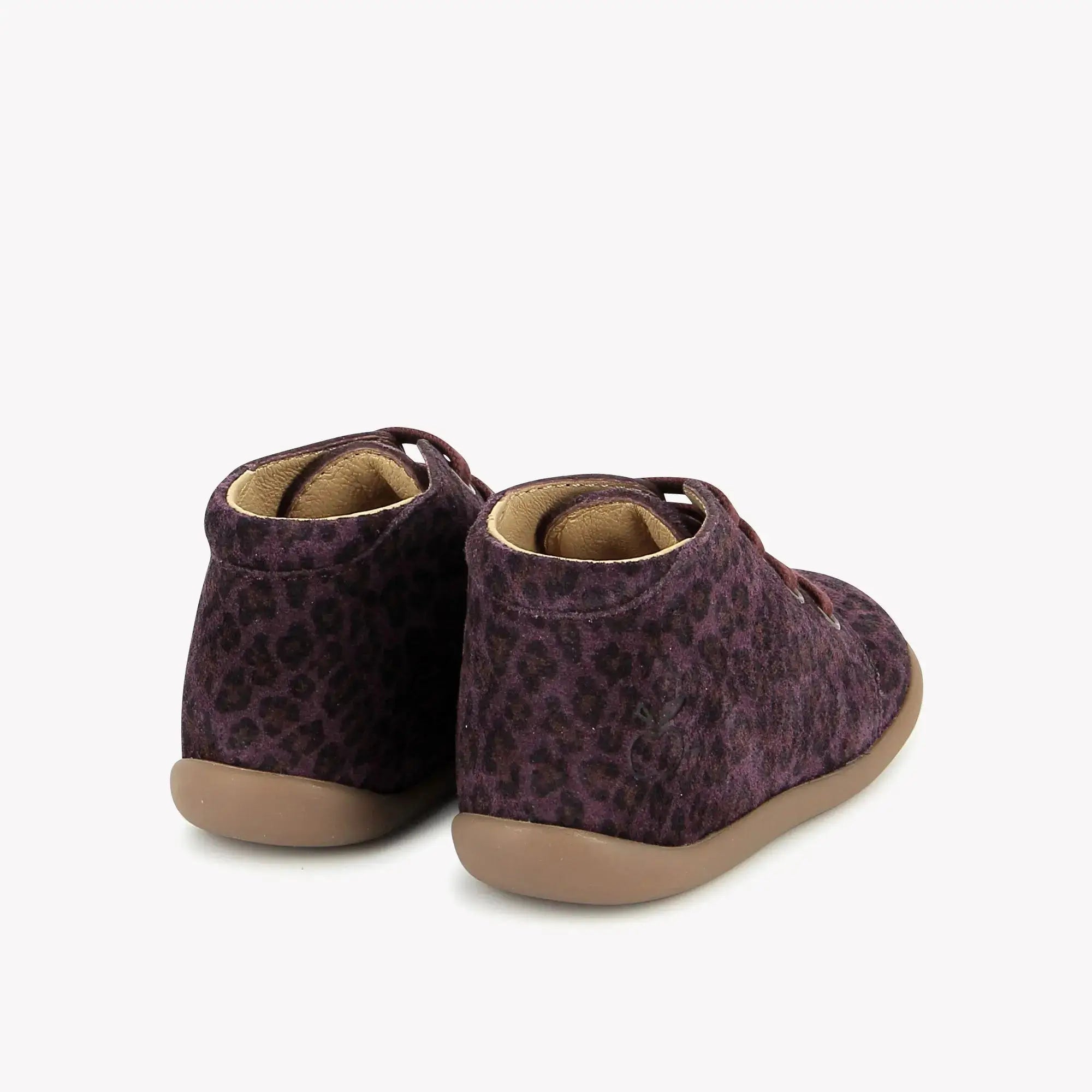POM D'API  FIRST STEPS - STAND-UP BOOT - LEO LINCE - PLUM - Pom d'Api
