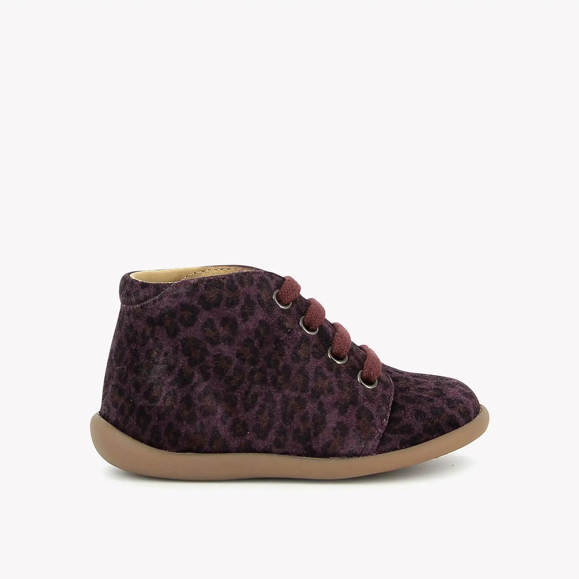 POM D'API  FIRST STEPS - STAND-UP BOOT - LEO LINCE - PLUM - Pom d'Api