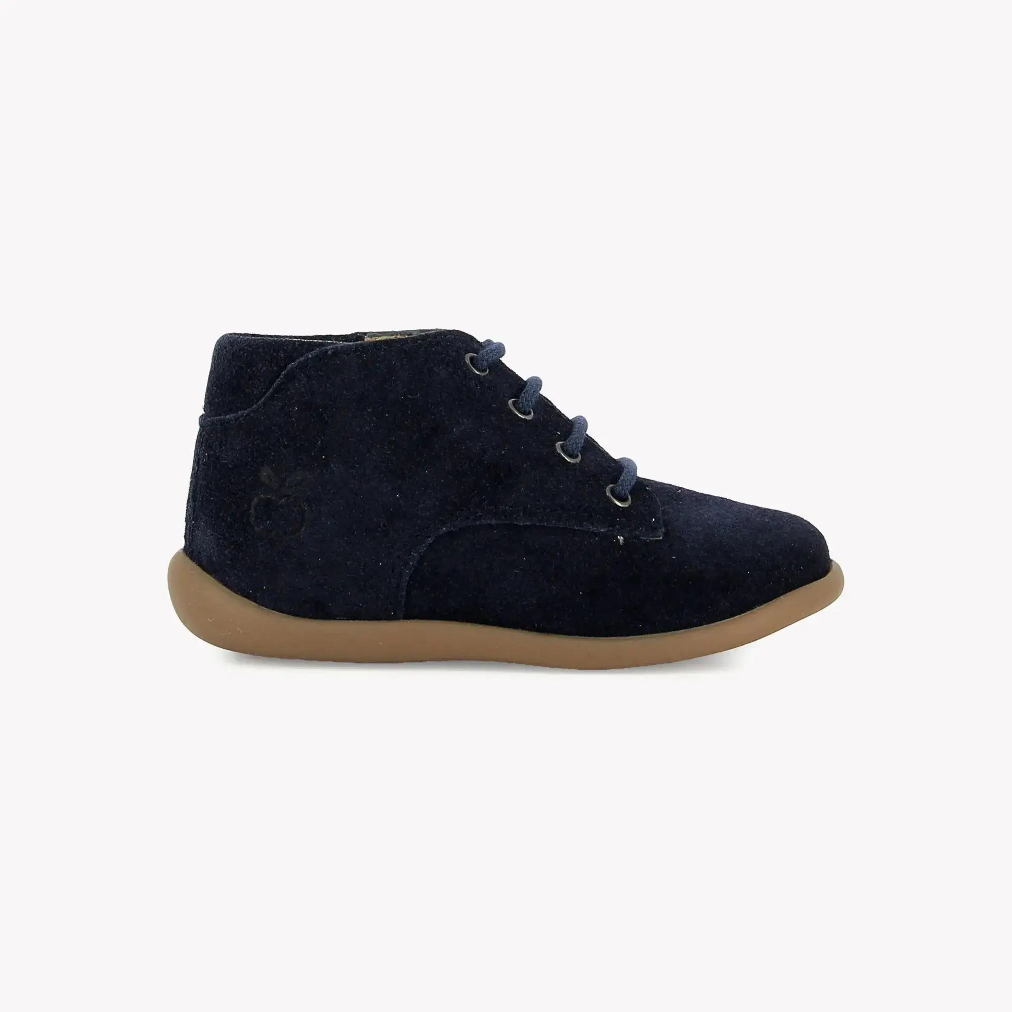 POM D'API  FIRST STEPS - STAND-UP DERBY - VELVET - NAVY - Pom d'Api