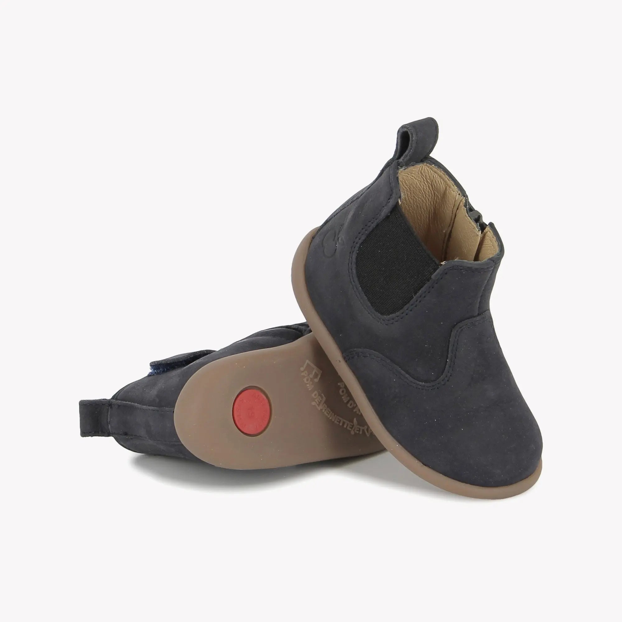 POM D'API - PREMIERS PAS - STAND - UP JOD - NUBUCK - MARINE - Pom d'Api