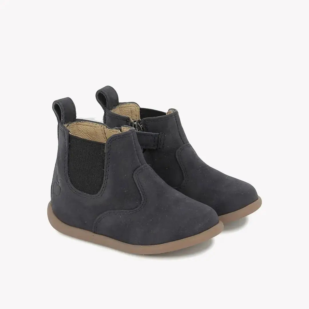 POM D'API  FIRST STEPS - STAND-UP JOD - NUBUCK - NAVY - Pom d'Api