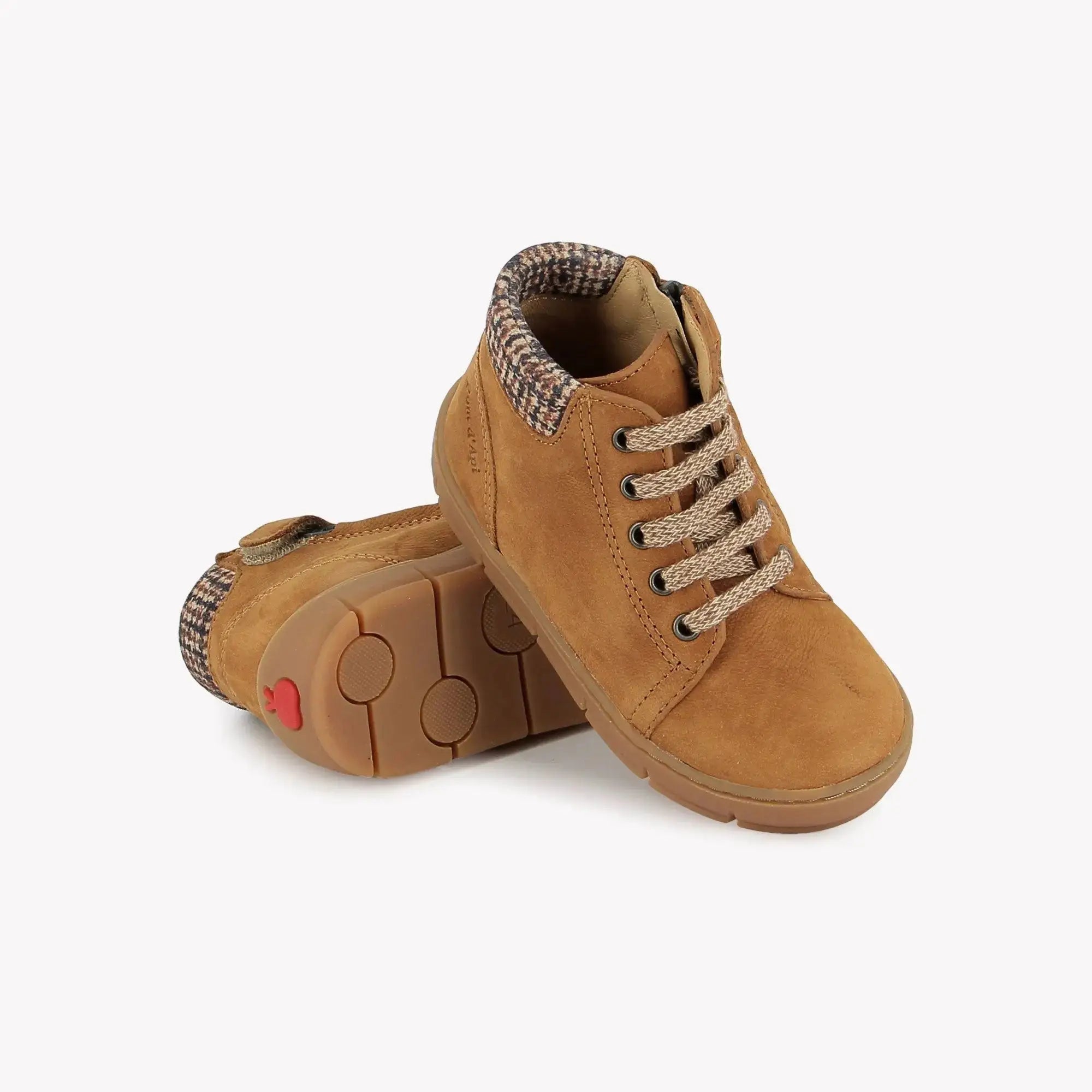POM D'API  SNEAKERS - START TOP - NUBUCK - CAMEL - Pom d'Api