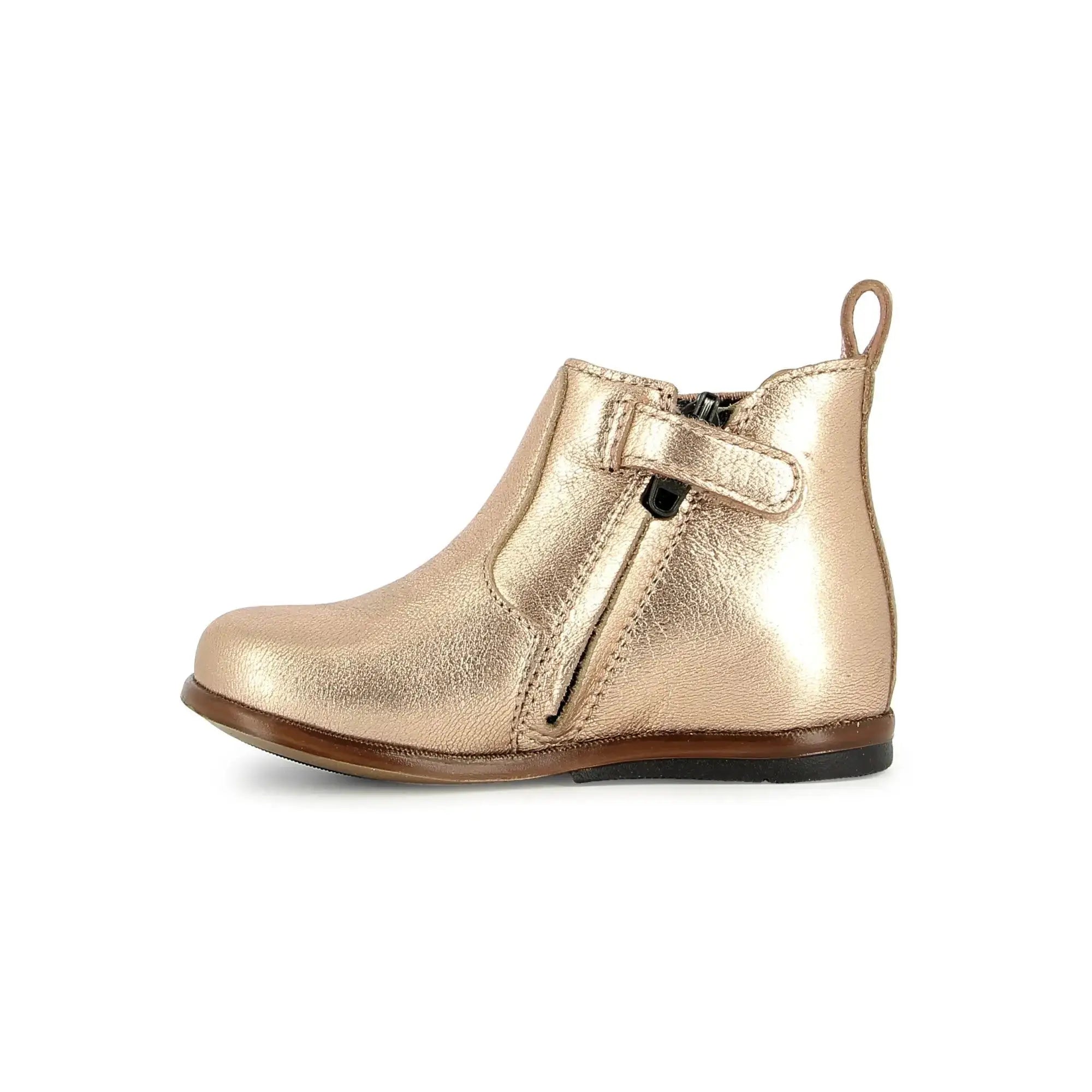 TARTINE ET CHOCOLAT SOULIERS - BOOTS & BOTTINES - TC 1 ZIP ELAST - LAMINATO - COPPER - Pom d'Api