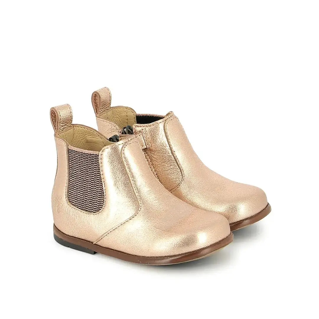 TARTINE ET CHOCOLAT SOULIERS - BOOTS & BOTTINES - TC 1 ZIP ELAST - LAMINATO - COPPER - Pom d'Api