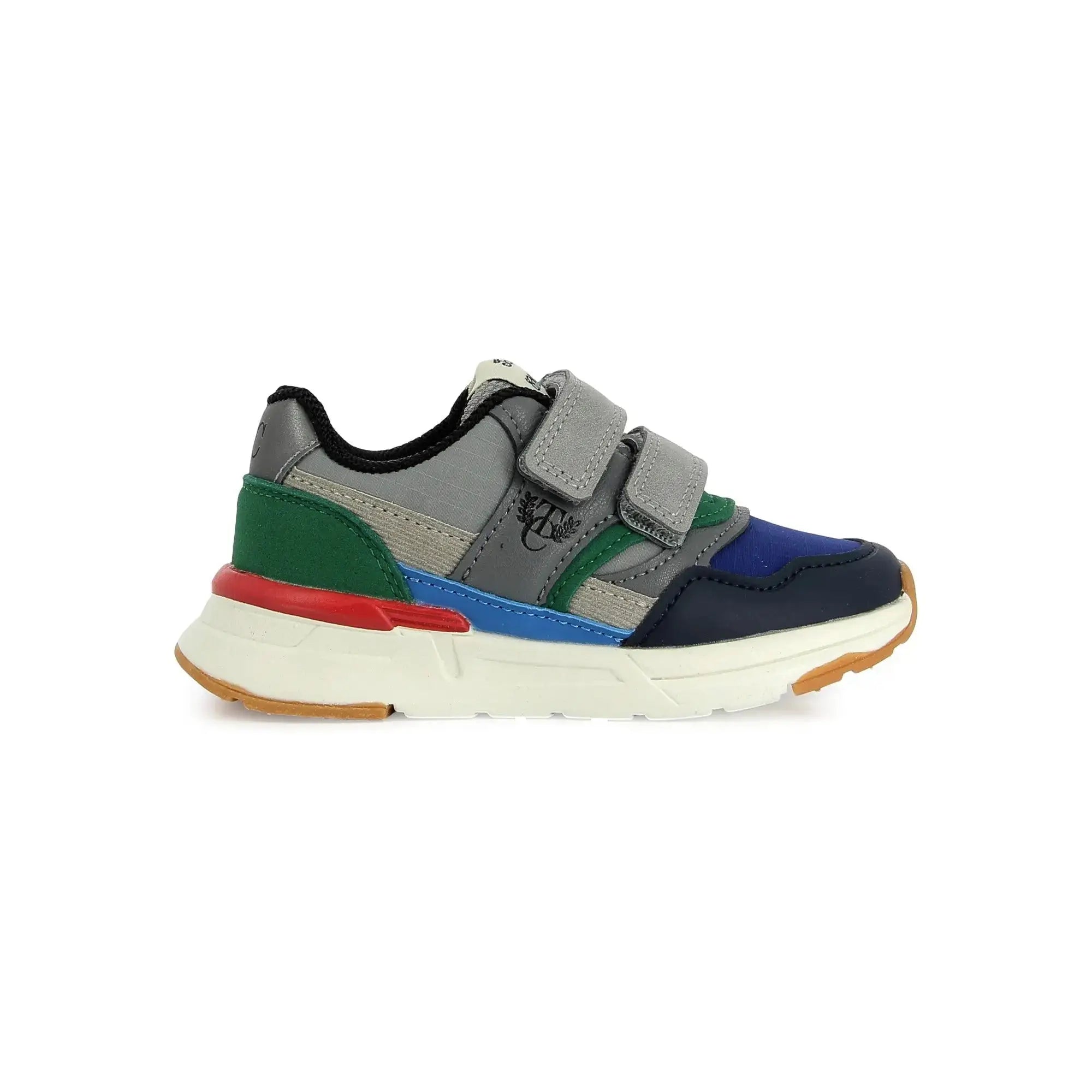 TARTINE ET CHOCOLAT SOULIERS - BASKETS - TC 18 EASY - PUR NAPPA - NYLON - GREY - BLUE - GREEN - Pom d'Api